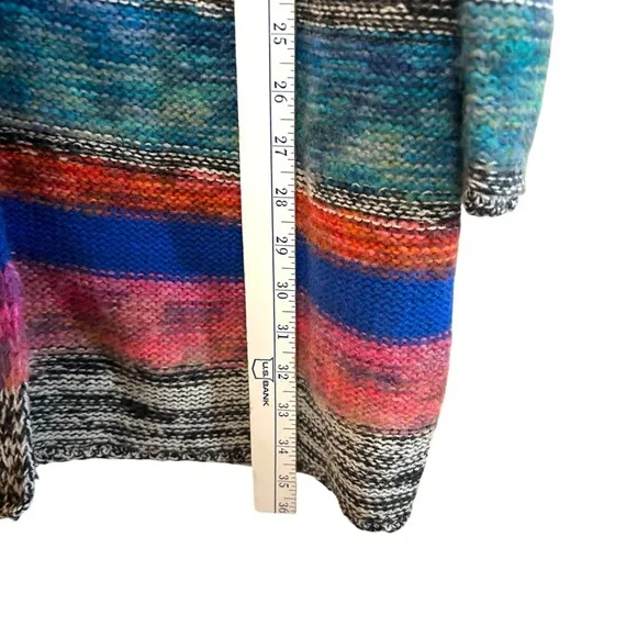 Sundance PS merino wool knit sweater cardigan horn toggle closure multi color - Picture 11 of 13